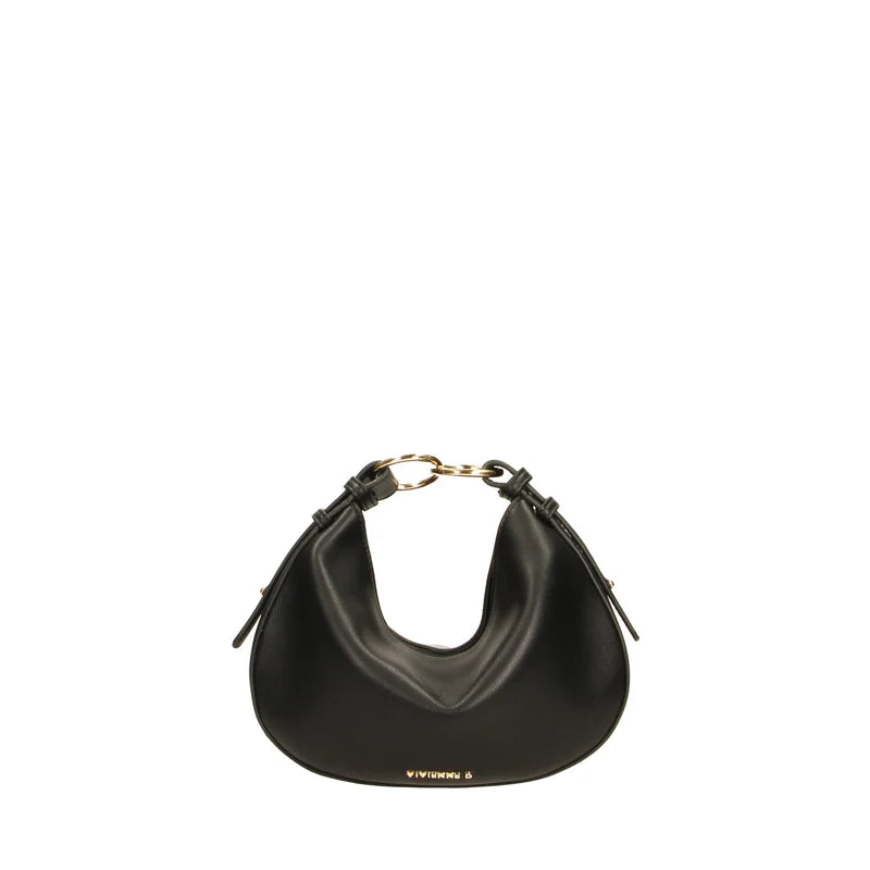 Borsa Vivienne D donna a mano design moderno con catena elegante Nero TU | Giò Fashion