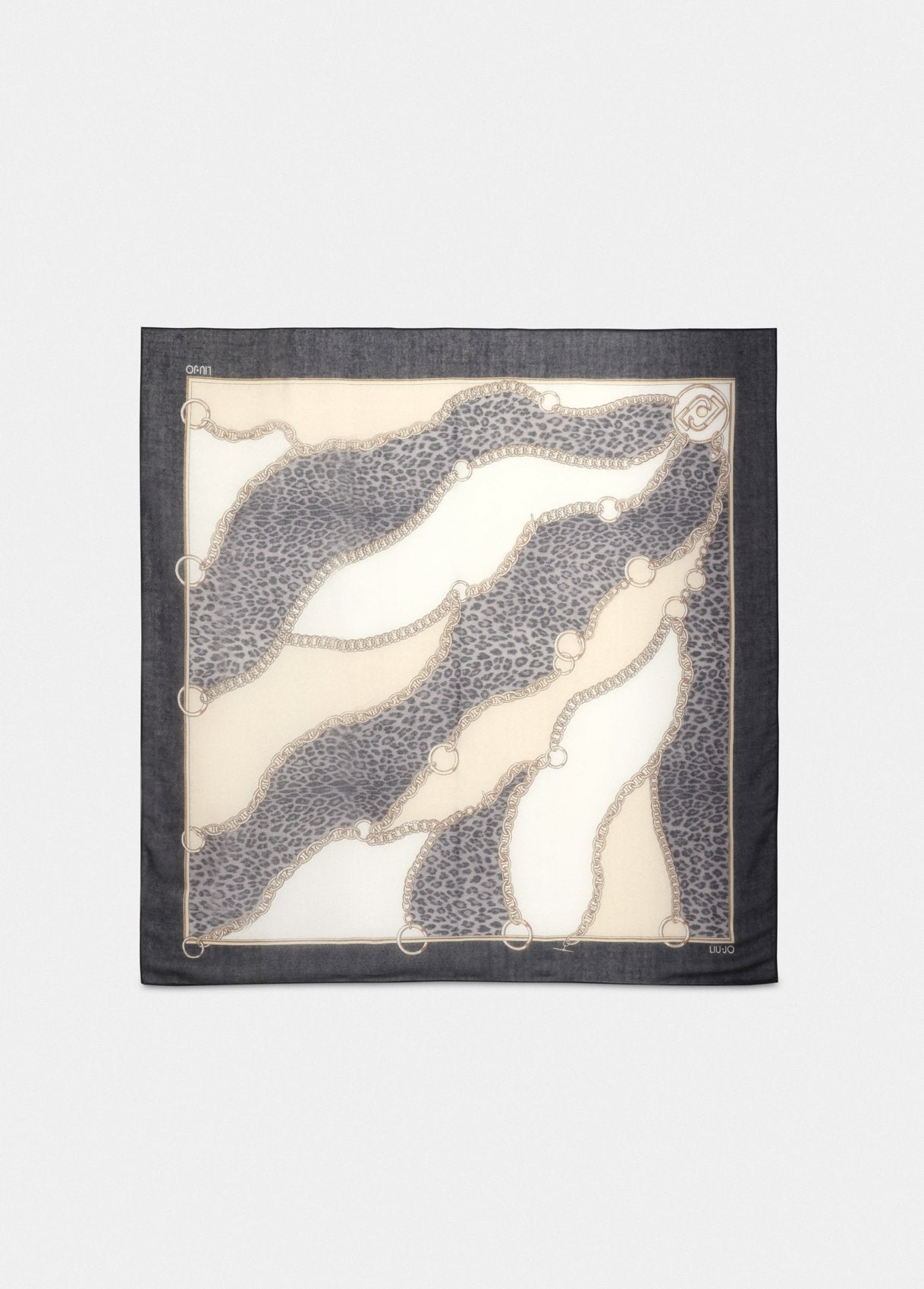 Liu Jo foulard in seta con stampa animalier