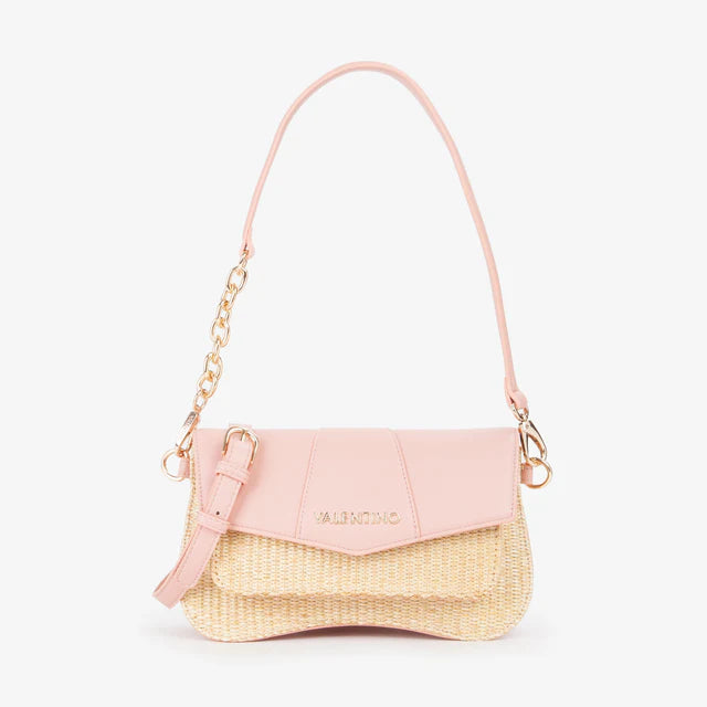 Mario Valentino Borsa a Spalla Donna Intrecciata con Tracolla Rosa TU | Giò Fashion