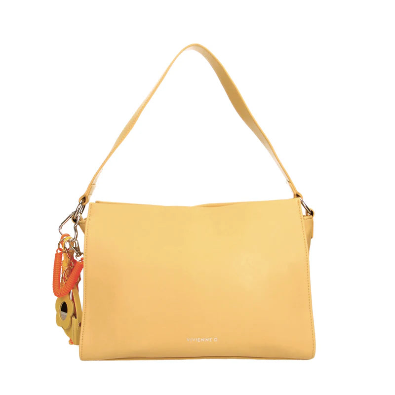 Borsa Vivienne D donna a spalla elegante design moderno raffinato Giallo TU | Giò Fashion