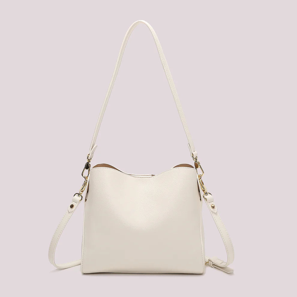 Mimi Mua borsa a spalla elegante con dettaglio cinturino e tracolla