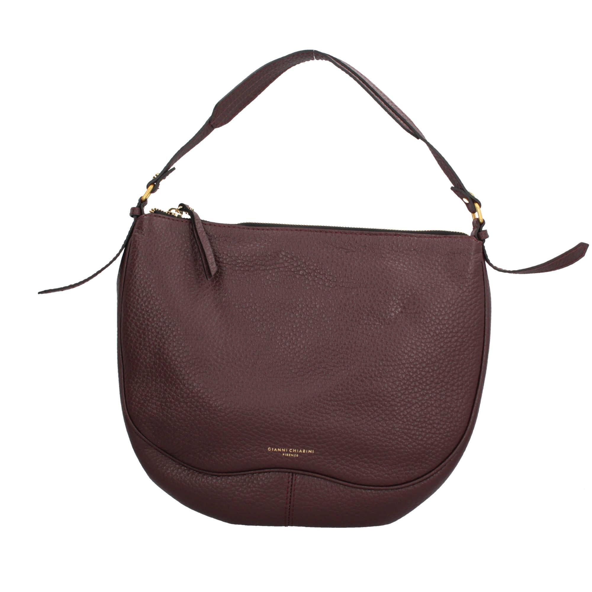 Gianni Chiarini Chiara Borsa a Spalla Vintage in Pelle Grana Maxi