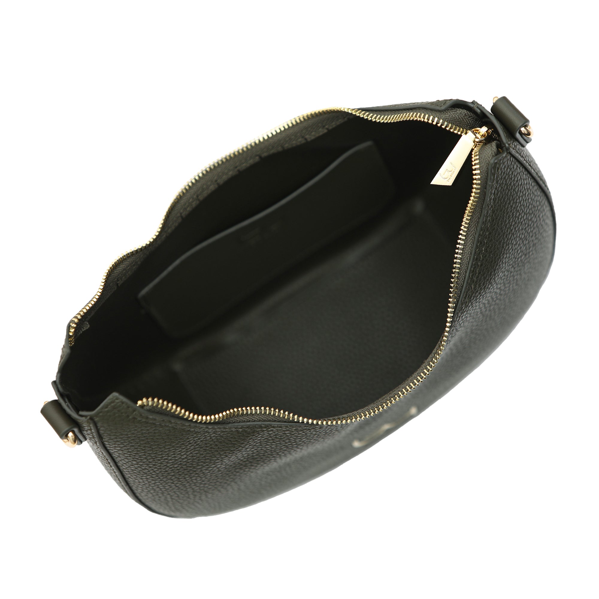 Borsa a spalla By Byblos a mezzaluna con logo frontale VERDE TU | Giò Fashion