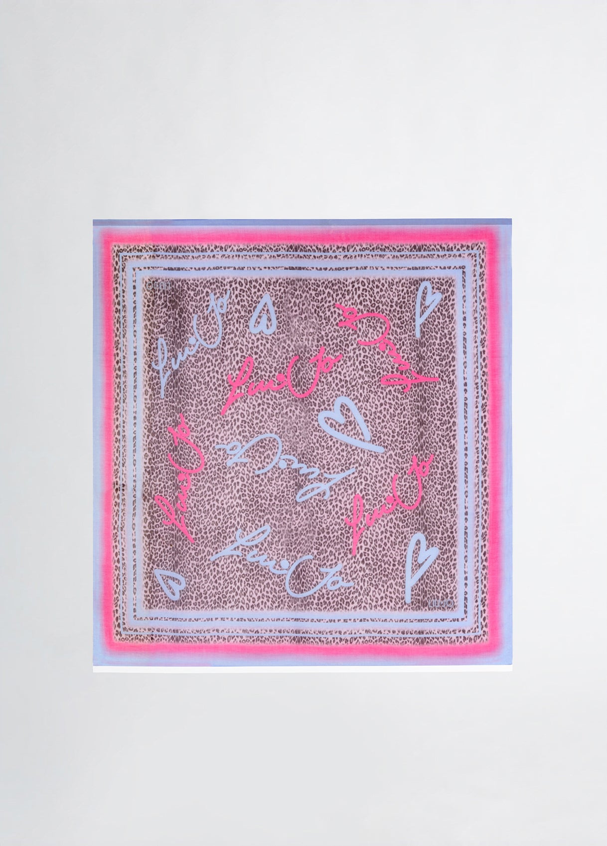 Foulard Donna Liu Jo con Stampa Grafica e Dettagli Fashion Turchese TU | Giò Fashion
