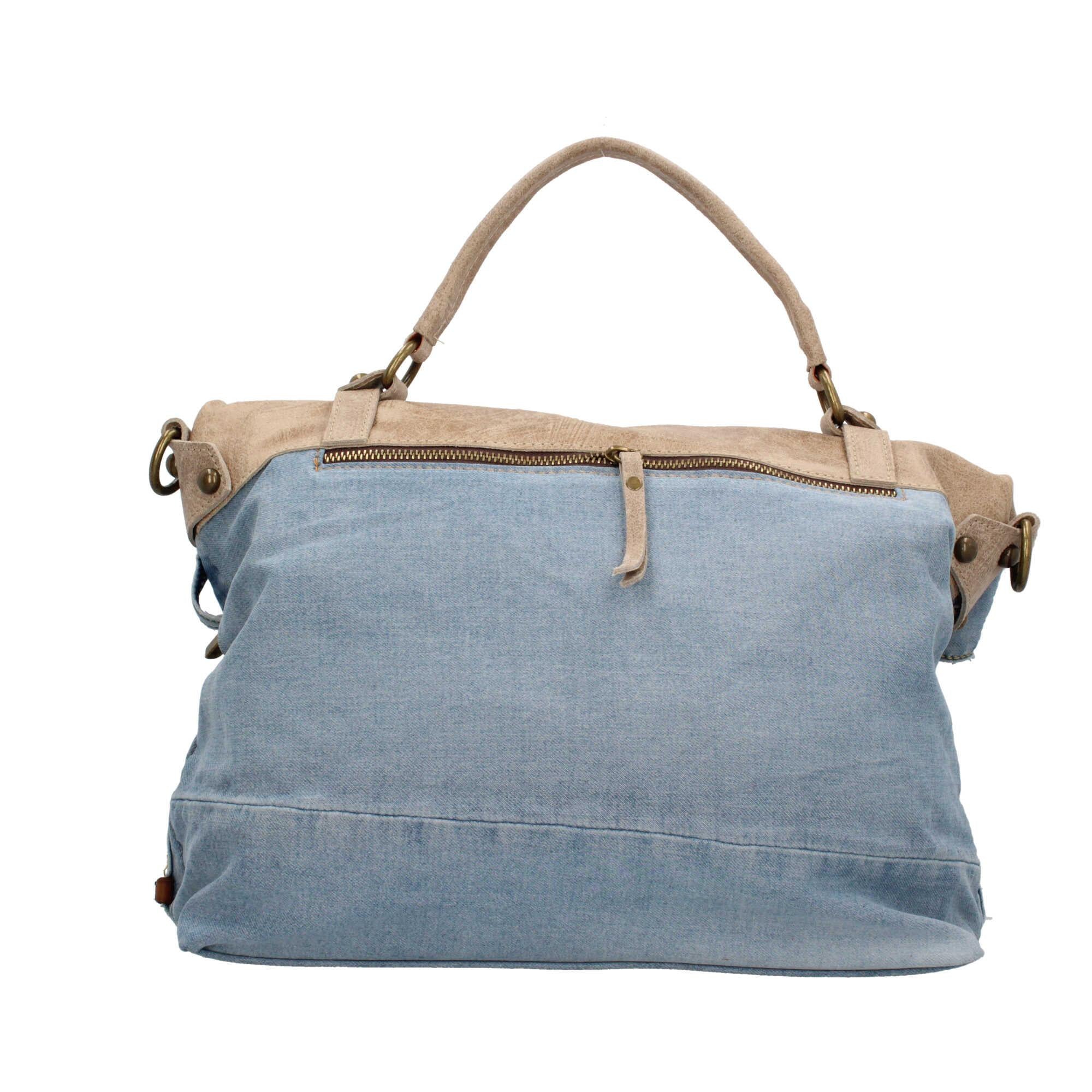 Borsa a mano in jeans Made in italy