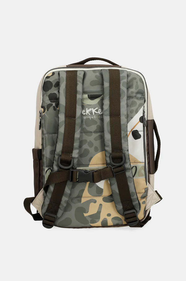 Zaino grande Anekke donna da viaggio con tasche Grigio TU | Giò Fashion