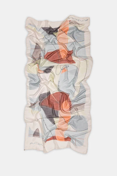 Stola foulard Anekke donna grande leggera accessorio elegante AZZURRO TU | Giò Fashion