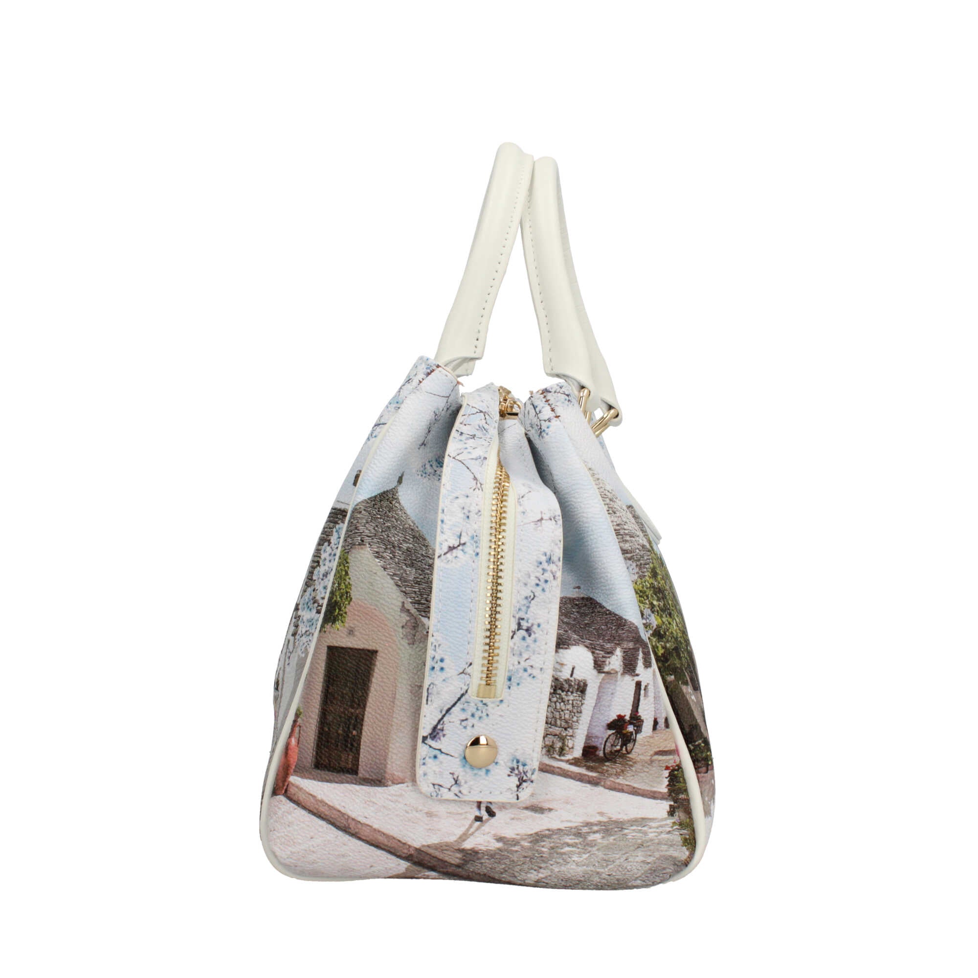 Borsa YNot Milano a mano con stampa ALICE IN TRULLI TU | Giò Fashion