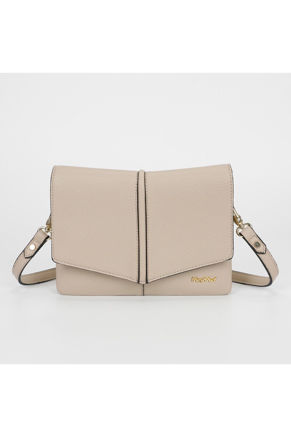Mimi Mua borsa a tracolla compatta in ecopelle Beige TU | Giò Fashion