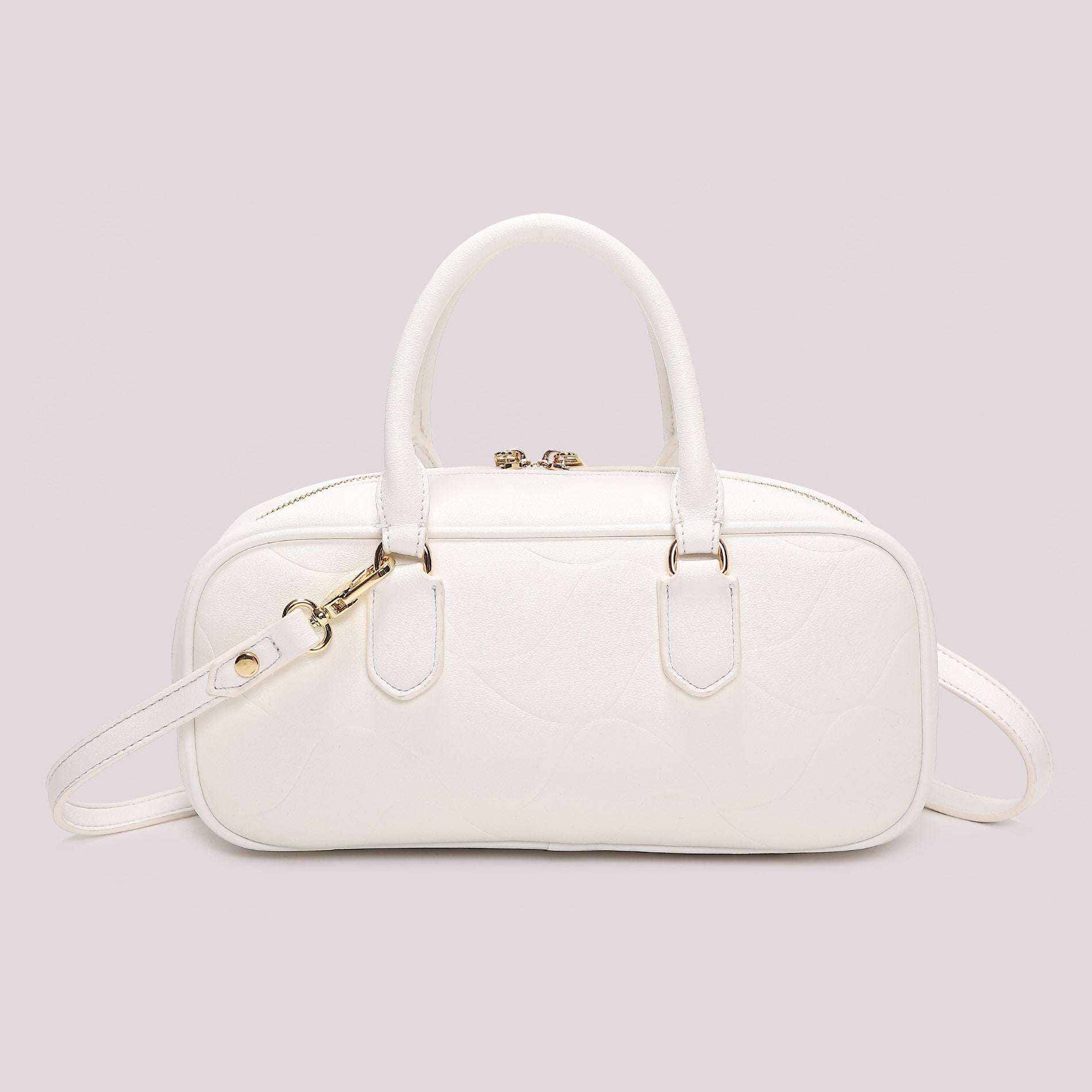 Borsa a mano donna Mimi Mua con tracolla e motivo trapuntato elegante Bianco TU | Giò Fashion