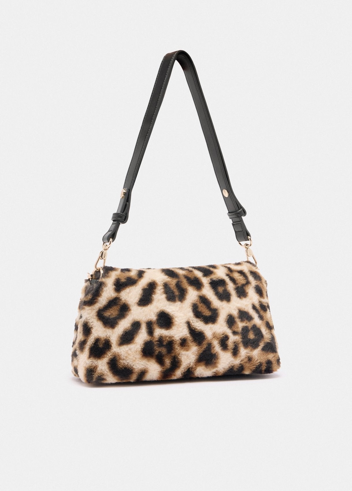 Borsa Liu Jo Puffy effetto pelliccia con stampa animalier e catena dorata ANIMALIER TU | Giò Fashion