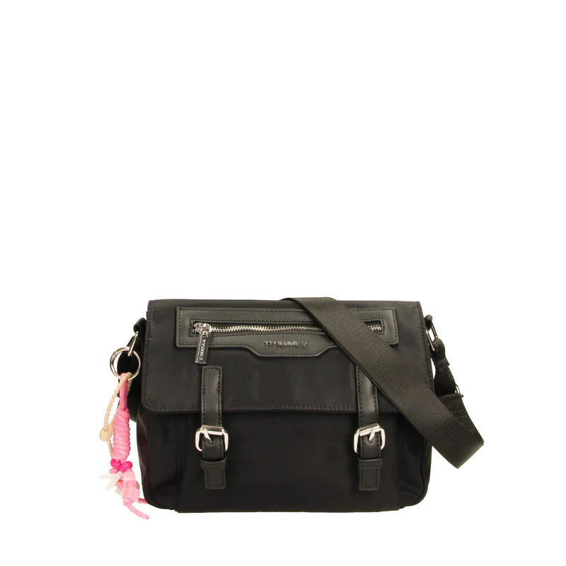 Borsa Vivienne D donna a tracolla design moderno compatto elegante Nero TU | Giò Fashion