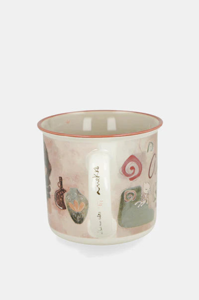 Tazza Anekke in ceramica da colazione con manico Rosa TU | Giò Fashion