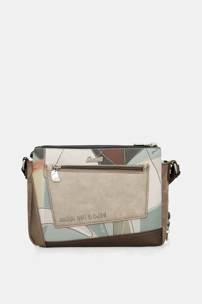 Borsa tracolla donna Anekke con zip e tracolla regolabile Marrone TU | Giò Fashion