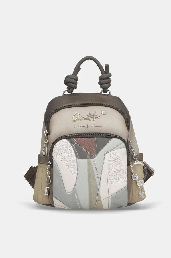 Zaino donna Anekke con tasche e manico superiore Marrone TU | Giò Fashion