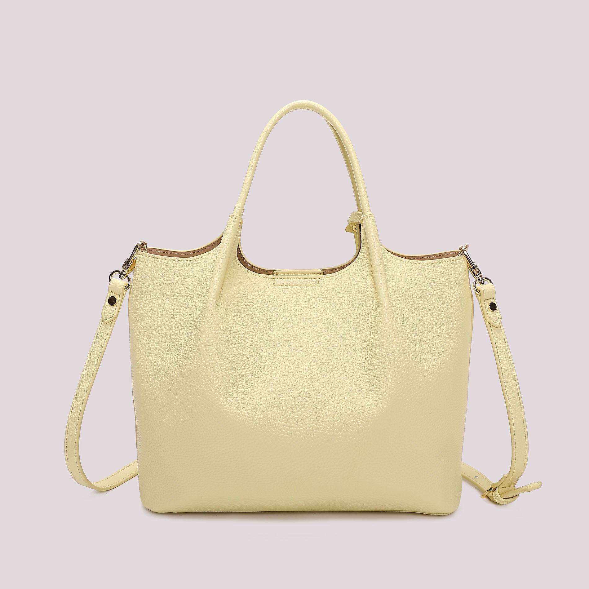 Mimi Mua borsa a mano elegante con charm decorativo e tracolla Giallo TU | Giò Fashion