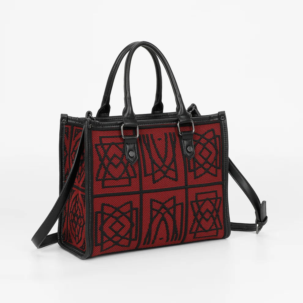 Mimi Mua borsa shopping con fantasia geometrica