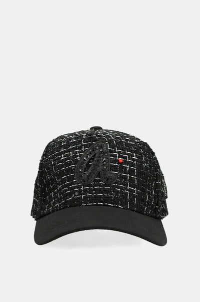 Cappellino Anekke donna in tweed con logo ricamato