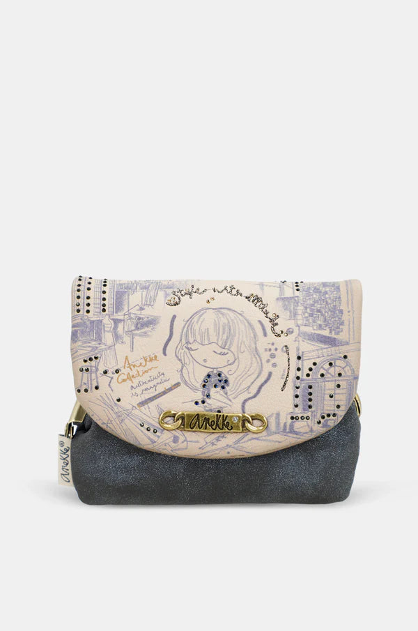 Borsa tracolla piccola Anekke Contemporary con patta