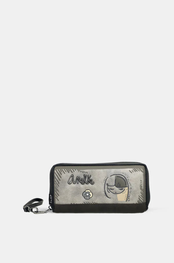 Portafoglio Anekke zip around con polsiera