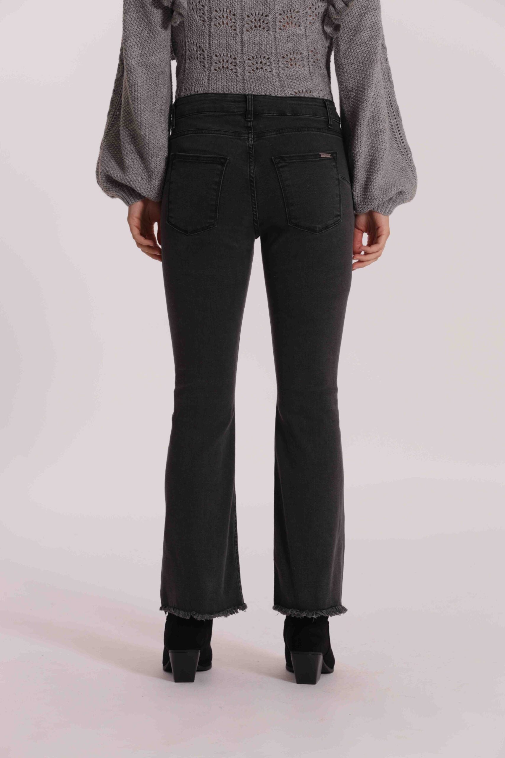Jeans Mimi Mua donna bootcut con fondo sfrangiato