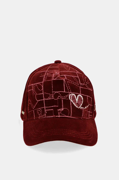 Cappellino Anekke donna in velluto con ricamo