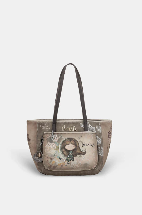 Shopper Anekke The World of Dreams con tasca frontale