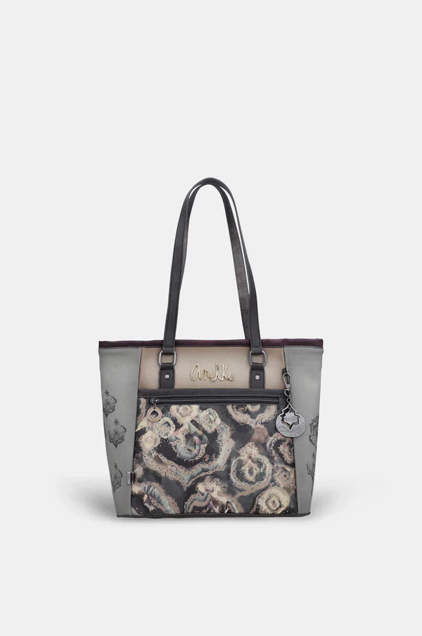 Anekke borsa shopping con tasca frontale e doppi manici