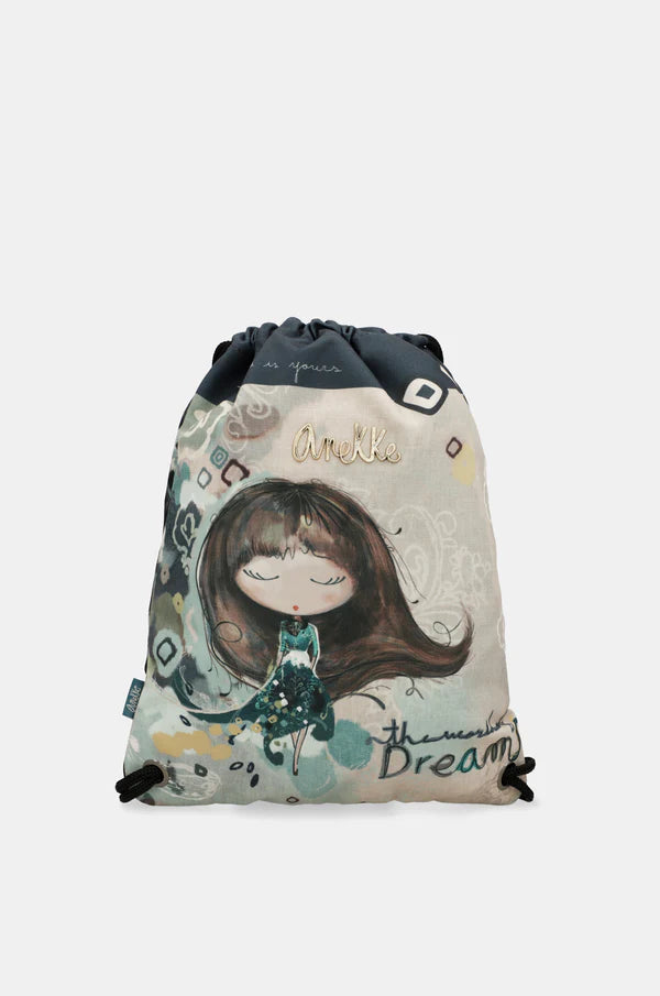 Zaino sacca Anekke donna con stampa illustrata