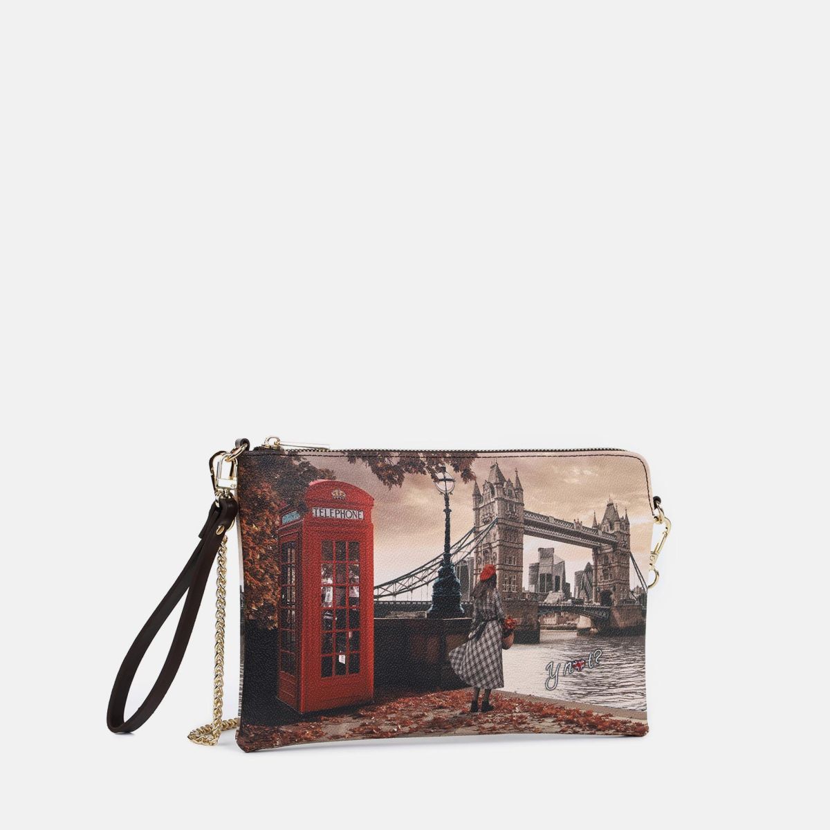 Ynot pochette  con tracolla a catena