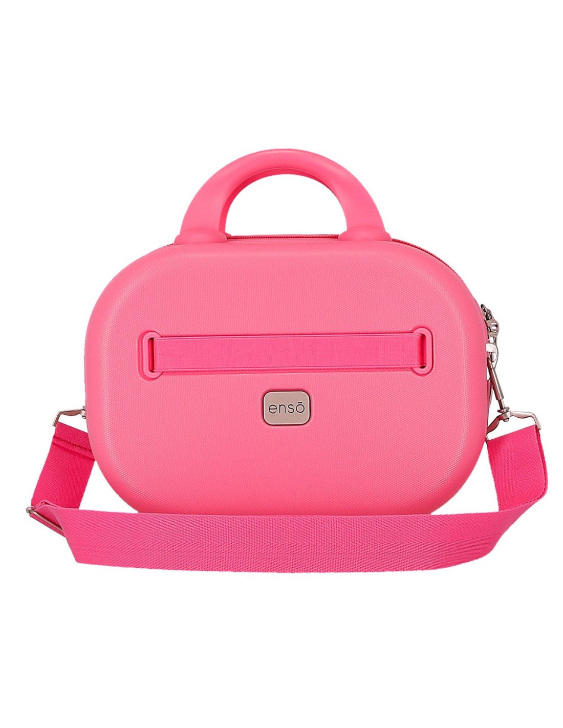 Disney Stitch Beauty Case da Viaggio Rigido in ABS con Maniglia e Fascia per Trolley
