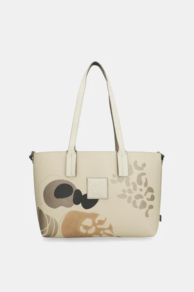 Borsa Shopping Anekke Donna con Doppi Manici e Tracolla Beige TU | Giò Fashion
