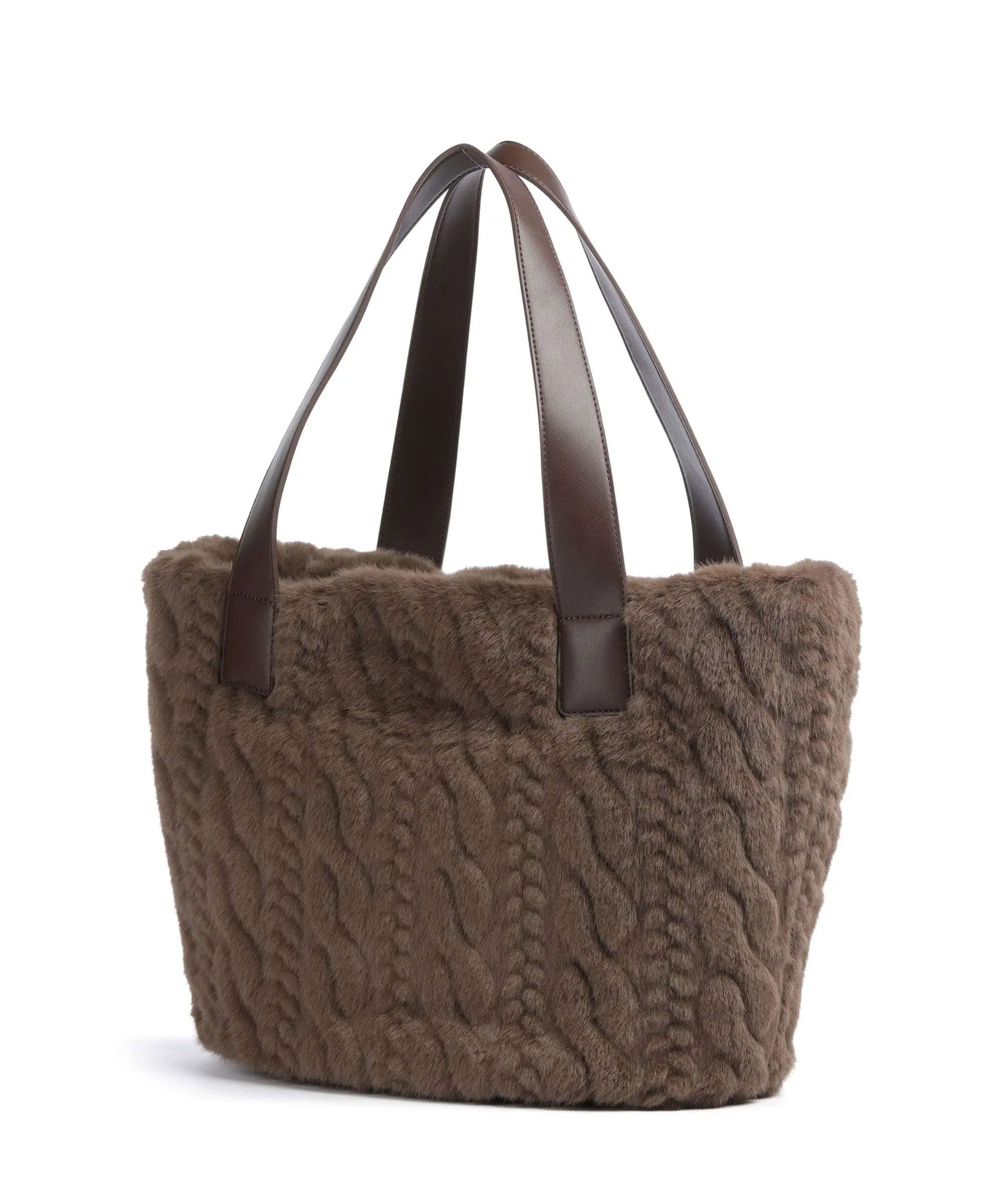 Borsa shopper Liu Jo in pelliccia effetto lavorato