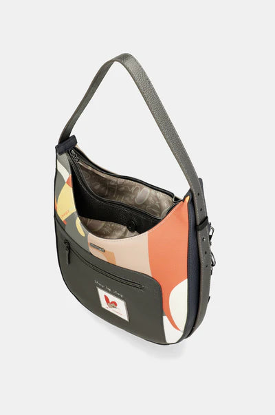 Borsa a Spalla Anekke Donna con Tracolla Regolabile e Chiusura Zip Arancione TU | Giò Fashion