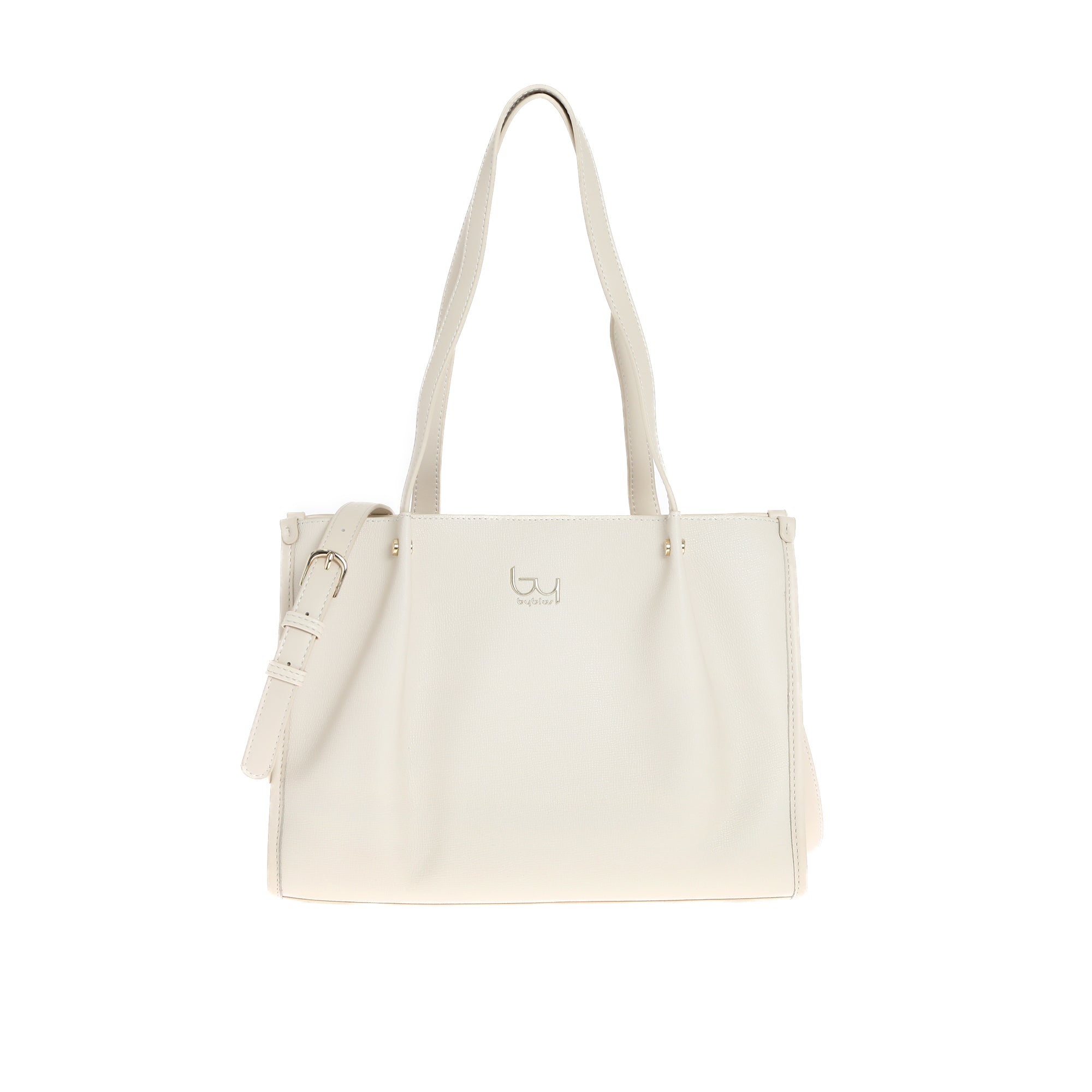 Borsa shopper By Byblos elegante in ecopelle Avorio TU | Giò Fashion