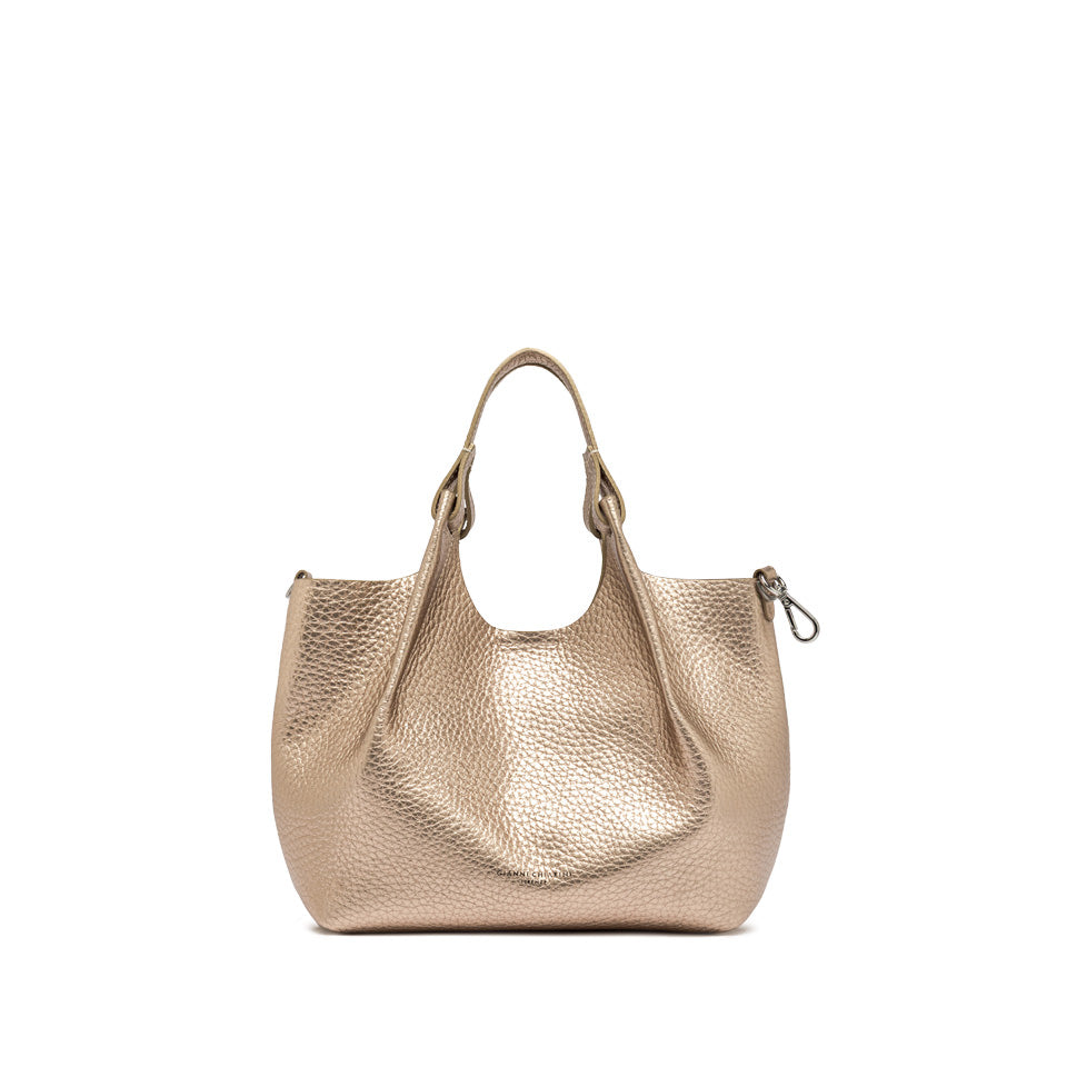 Borsa a Tracolla Gianni Chiarini Dua in pelle metallizzata