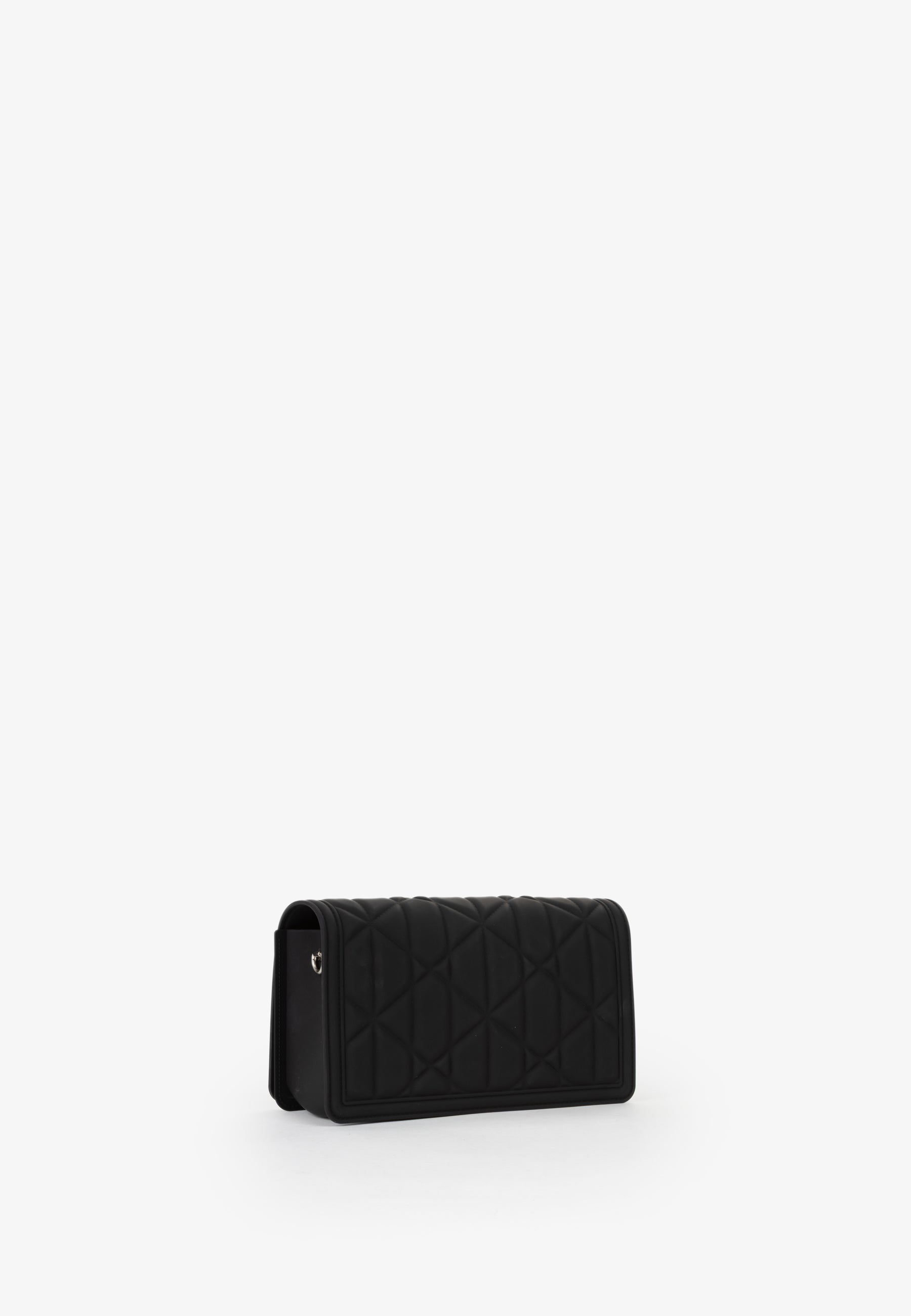 Borsa a tracolla donna Mario Valentino trapuntata con chiusura a scatto e tracolla logata Nero TU | Giò Fashion