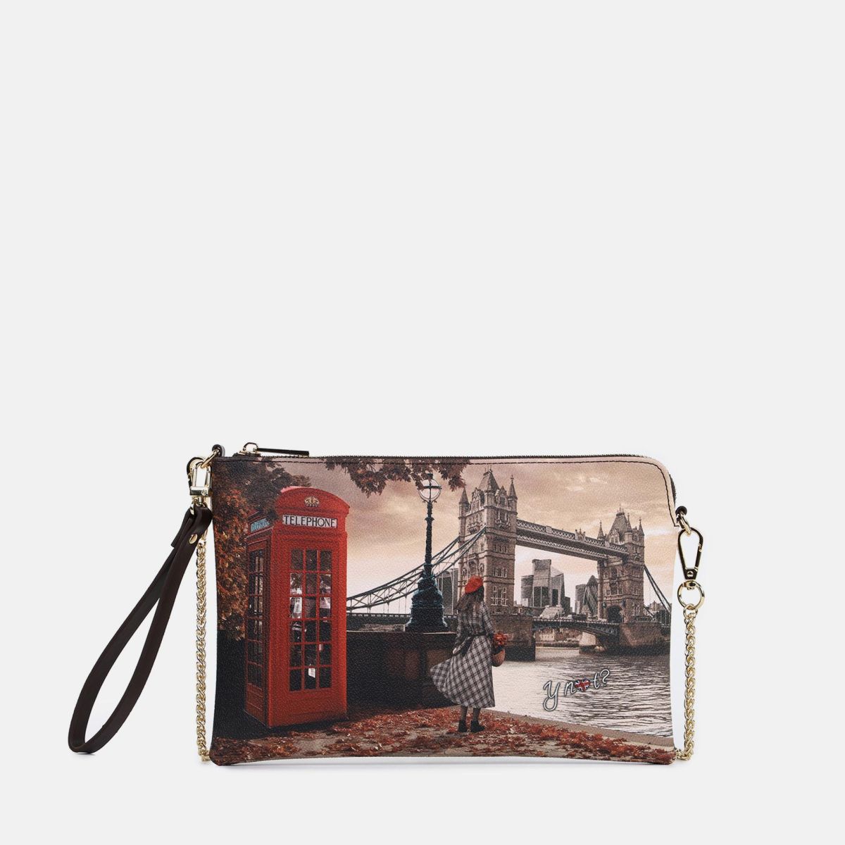 Ynot pochette  con tracolla a catena