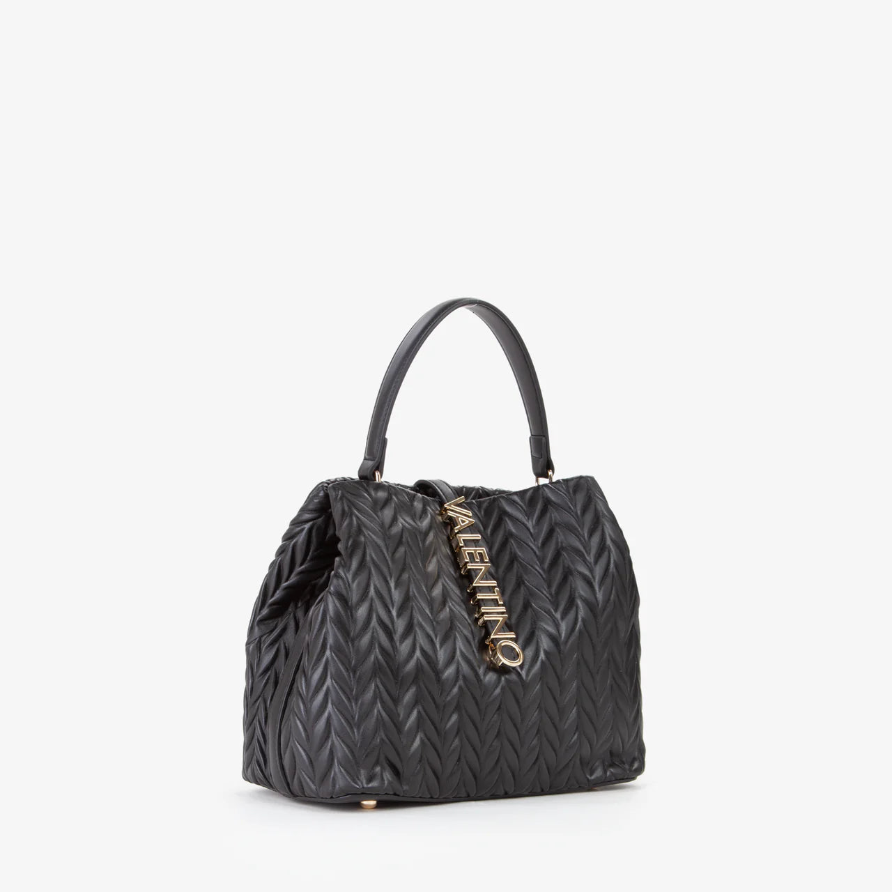 Valentino borsa a mano donna trapuntata con logo Nero TU | Giò Fashion