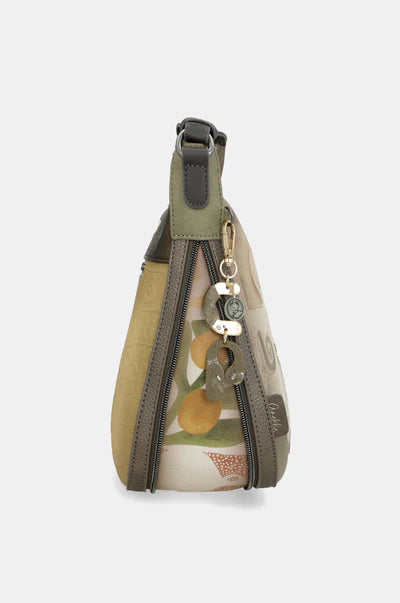 Borsa a tracolla Anekke con grafica frontale e tracolla regolabile Beige TU | Giò Fashion