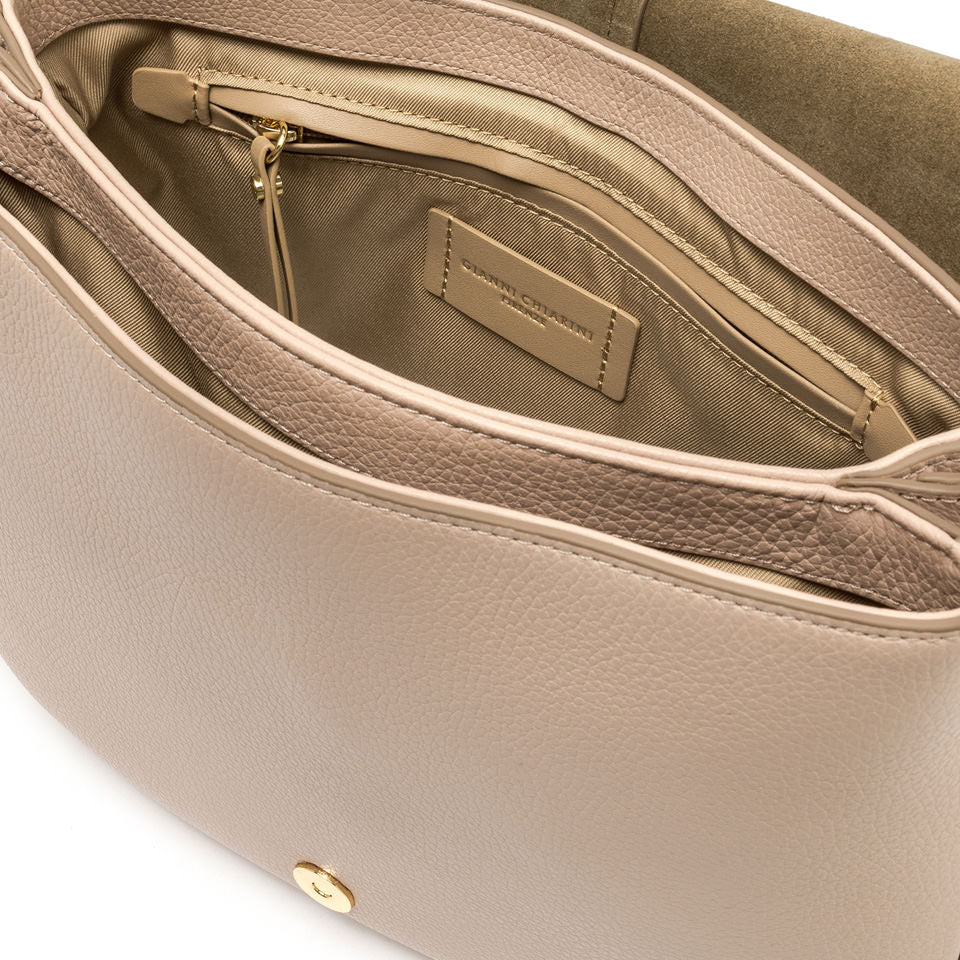 Borsa a Tracolla grande Gianni Chiarini Helena Round a sella Rosa TU | Giò Fashion