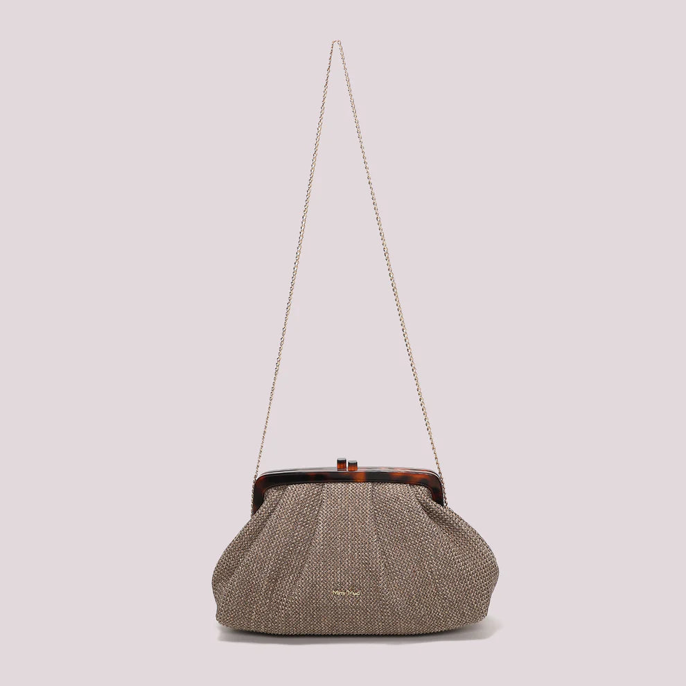 Borsa a Mano Mimi Mua Rafia Marrone TU | Giò Fashion