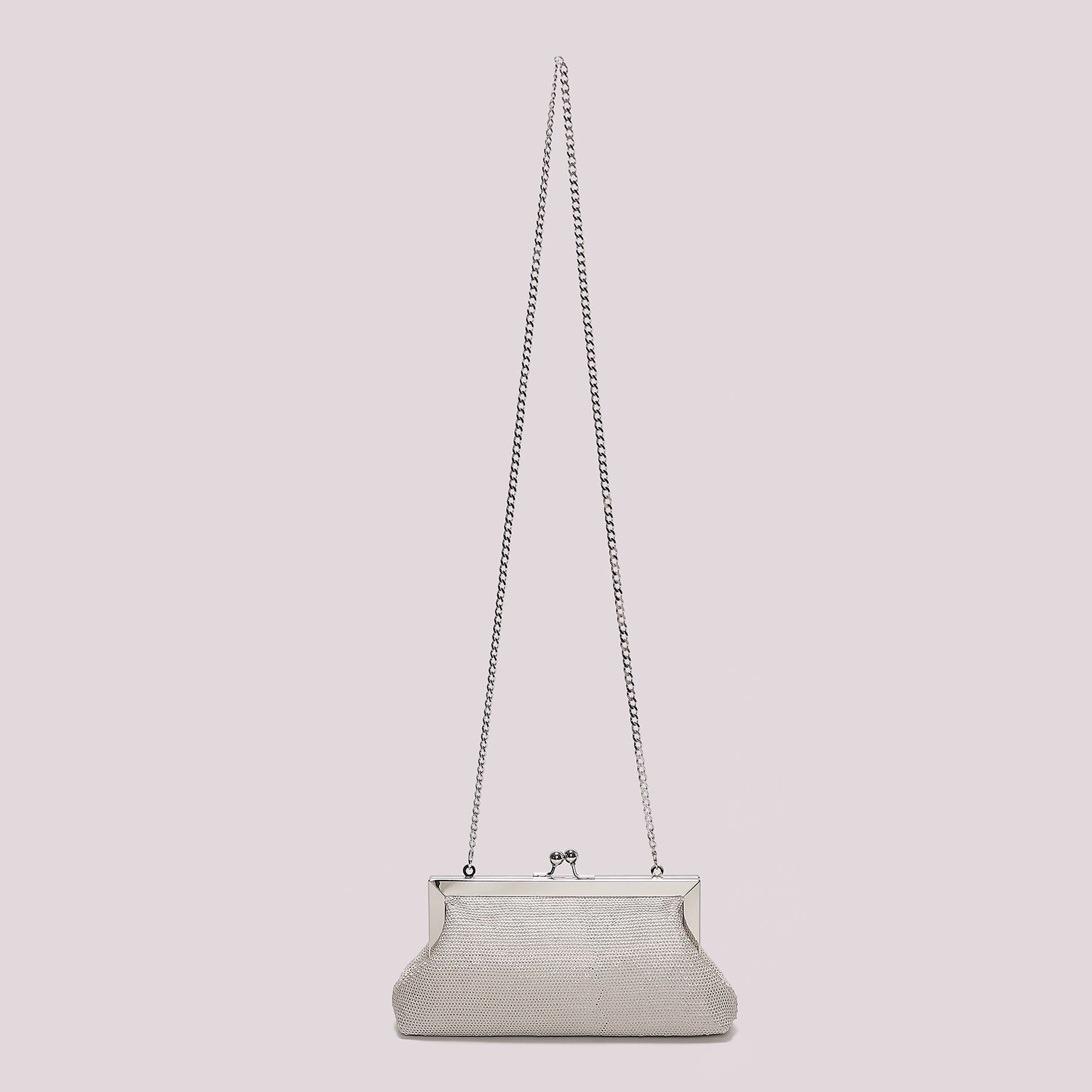 Mimi Mua borsa a mano elegante con strass e manico rigido PANNA TU | Giò Fashion
