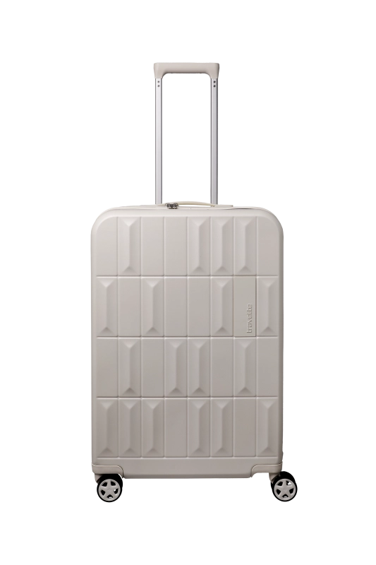 Trolley medio Travelite rigido con 4 ruote e chiusura TSA Avorio TU | Giò Fashion