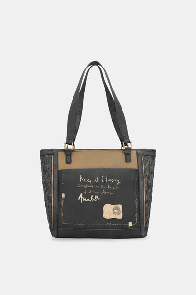 Shopper Anekke Contemporary con manici lunghi e tasca frontale