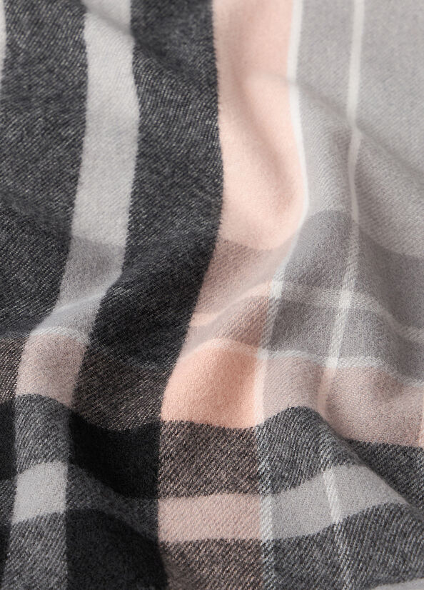 Liu Jo set cappello in maglia con logo e sciarpa a quadri