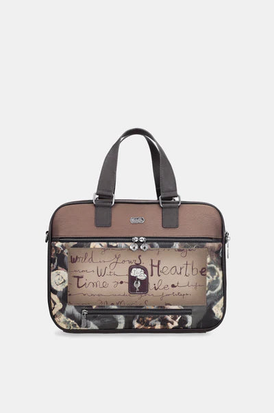 Anekke borsa porta computer con tracolla e tasca frontale