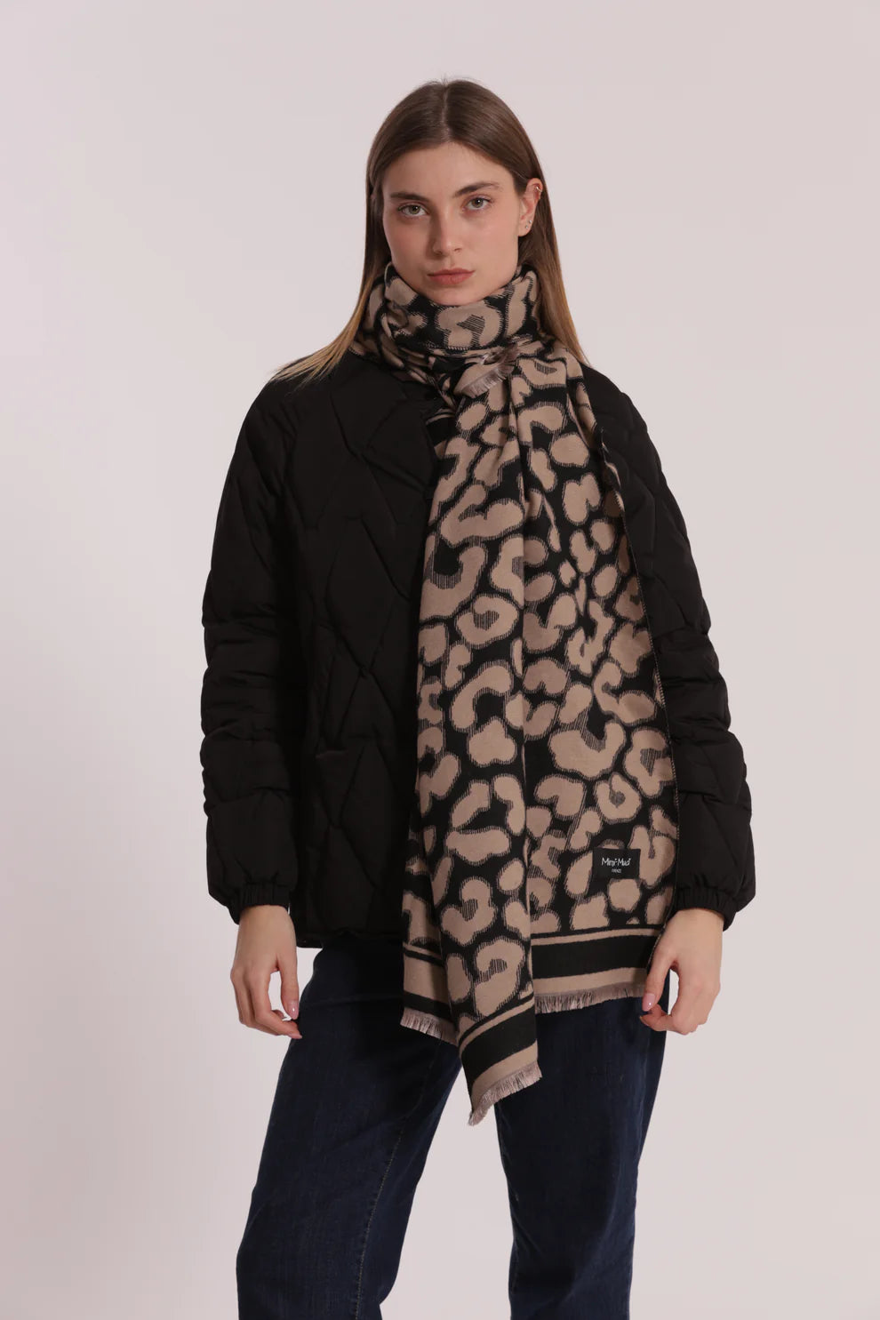 Sciarpa donna Mimi Mua con fantasia animalier