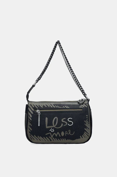 Borsa a spalla Anekke con catena e tracolla regolabile