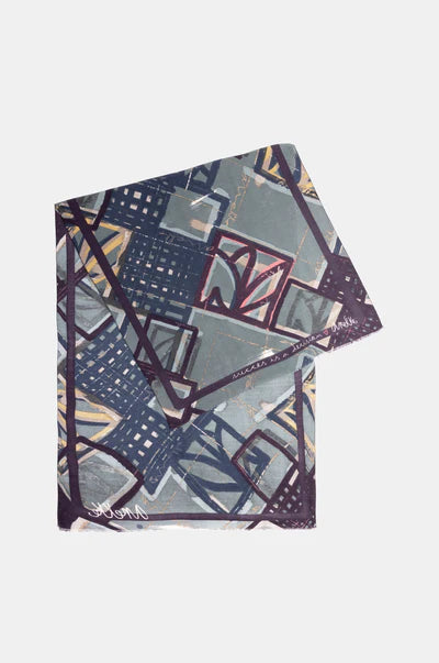 Sciarpa Anekke rettangolare con fantasia geometrica